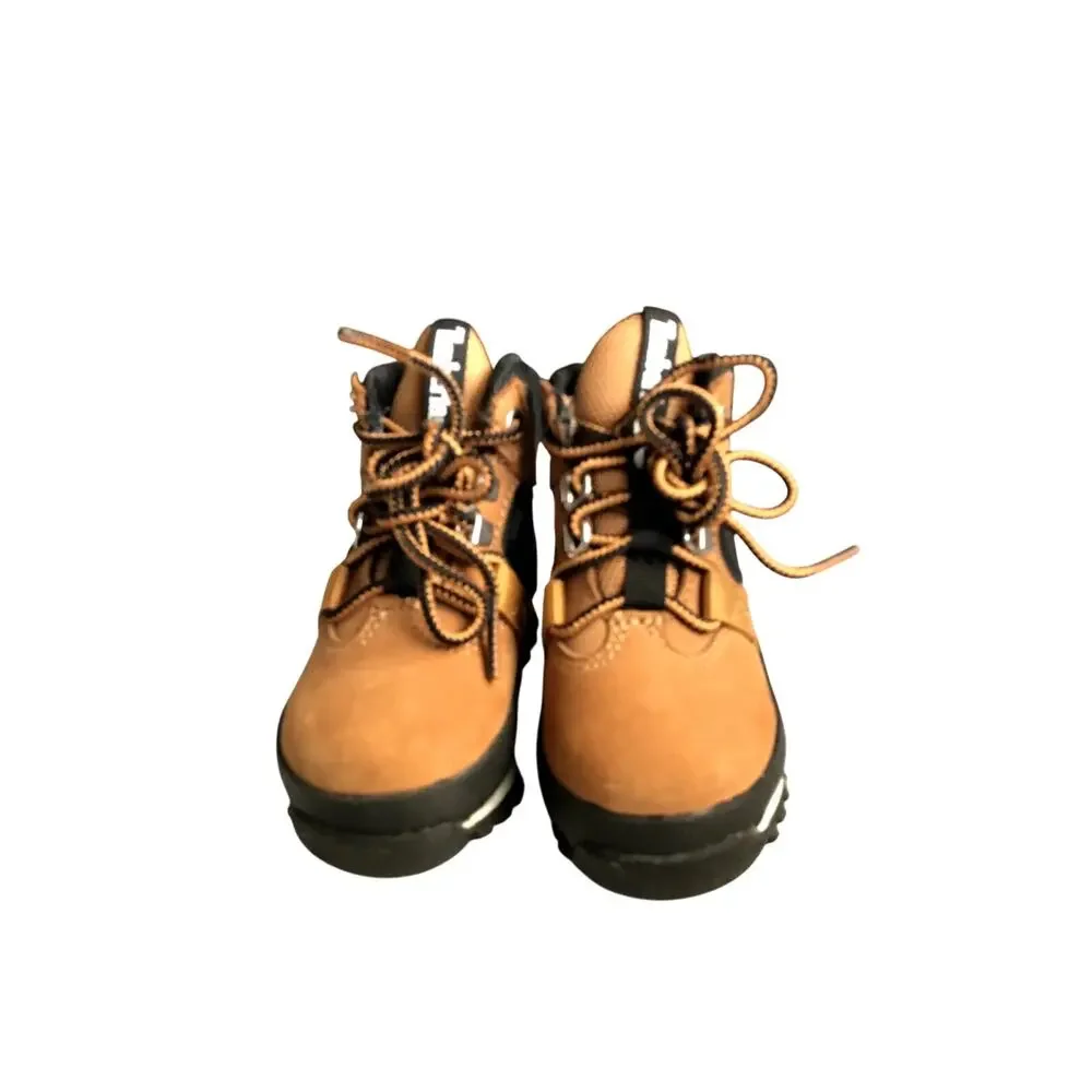 Timberland Toddler Boots Size 4 Tan Nubuck Leather Lace Up Hiking Work Boot